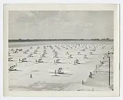 Photograph of airplanes at the Bainbridge Army Airfield, 1944