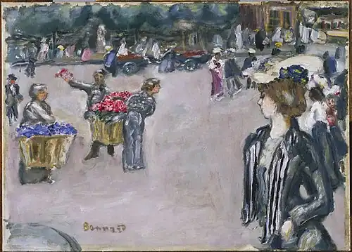 In The Street, Pierre Bonnard