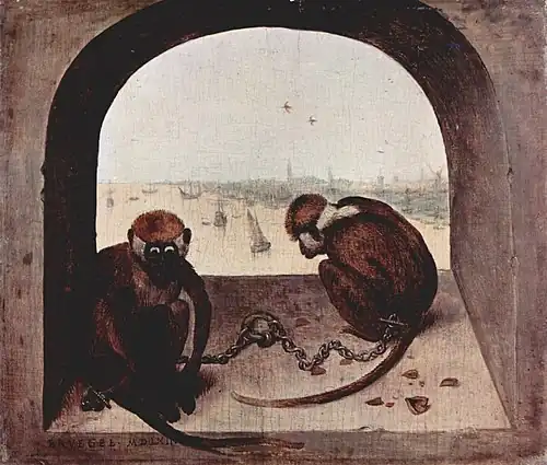 Pieter Brueghel the Elder, Two Monkeys, c. 1565