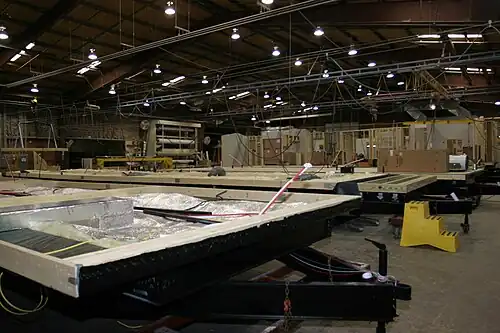 Construction starts with the frame.