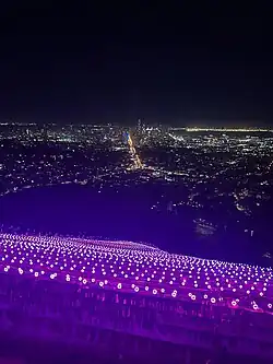 Pink Triangle 2022 installation on Twin Peaks in San Francisco