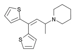 Chemical structure of Piperidylthiambutene
