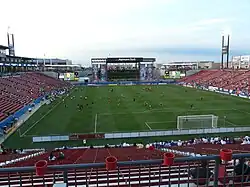Pizza Hut Park during a 2010 game between FC Dallas and DC United