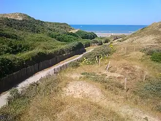 The route to Ecault beach