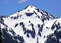A snow-covered Plummer Peak