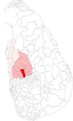 Location of Polgahawela