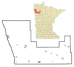 Location of Fertile, Minnesota