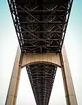 View from under the north side of the bridge.
