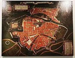 City scape of the Metz citadel built by Cormontaigne.