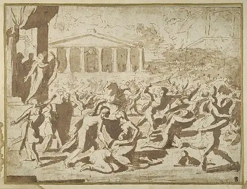 The Rape of the Sabines, c. 1633 (Chatsworth)[33]