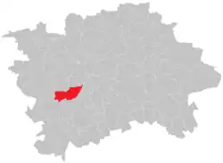Location of Hlubočepy in Prague