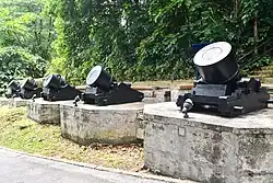 Fort Siloso 13-inch Trench Mortars.