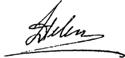 Princess Helen's signature