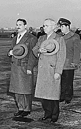 Image 14President Carlos Prío Socarrás (left), with US president Harry S. Truman in Washington, D.C. in 1948 (from History of Cuba)