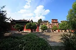 Frontal view of Puguang Temple.