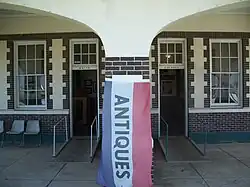 "White" and "Colored" entrances