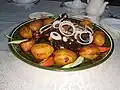 Qozon kabob – steamed potatoes in qozon (type of wok) usually with beef or lamb, sometimes with chicken