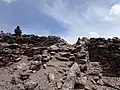Pre-Columbian ruins on the summit of Nevado Queva