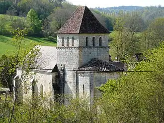 The church in Queyssac