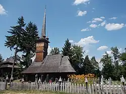 Wooden church in Coruia