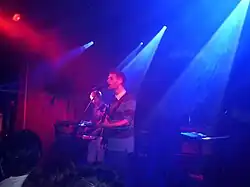 The Radio Dept. performing in 2006