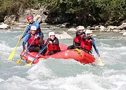 Rafting on the Anterior Rhine from Ilanz to Versam