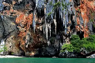 Railay Beach Limestone Cliffs