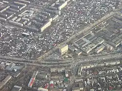 Aerial view of Raymbek avenue
