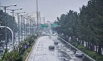 A rainy spring day in Bojnord