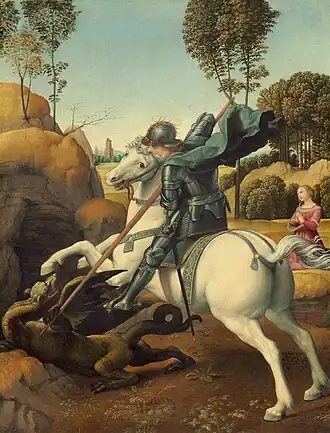 Raphael, Saint George and the Dragon, 1506