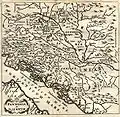 Map from 1661, in which name Rascia is located in Banat and Srem