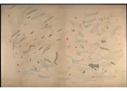 Cavalrymen and dead cavalry horses