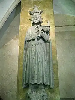 A statue of Frederick II from the Black Tower of Regensburg, c. 1280–1290