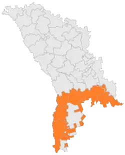 Location of the Southern Development Region