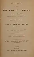 Title page to An Attempt to Develop the Law of Storms by Means of Facts (1846)