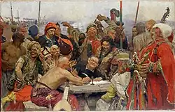 Ilya Repin, Reply of the Zaporozhian Cossacks, 1893. The second version of the painting