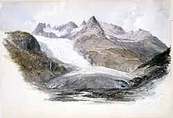 Rhône Glacier, July 15, 1870