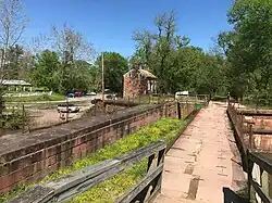 canal lock and lock house