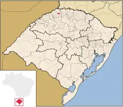 Location of Miraguaí in Rio Grande do Sul