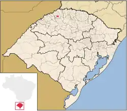 Location of Sede Nova in Rio Grande do Sul