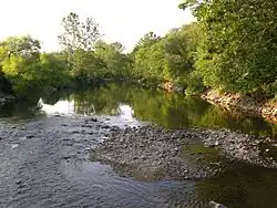 Roanoke River flowing through Wasena