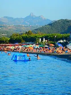 Rocca Salvatesta north side seen from nature reserve of Marinello