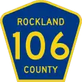 County Route 106 marker