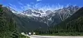 Rogers Pass L to R: Mount Sifton (partly covered), Mt. Rogers, Hermit Mountain, and Mt. Tupper