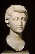 Portrait bust of Livia, wife of Emperor/Caesar Augustus, (Octavius), c. 35 B.C.
