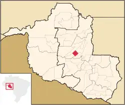 Location in Rondônia state