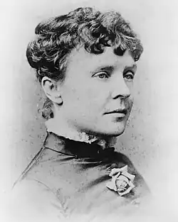 A bust-length portrait of Rose Cleveland