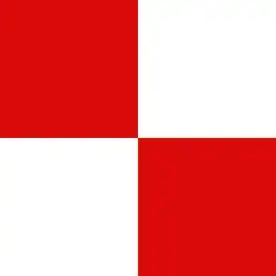 First form of the checkerboard, in 1918-1921