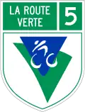 Route verte (green road) cycle tracks