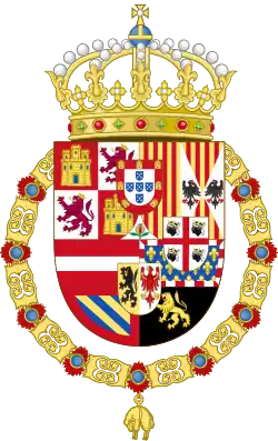 Coat of arms of the House of Habsburg, Spanish branch (Sardinian variant)